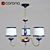 Classic Porcelain Chandelier 3D model small image 1