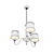 Classic Porcelain Chandelier 3D model small image 2