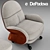 Modern Armchair LOUISIANA: Stylish and Contract-worthy 3D model small image 3