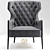 Elegant Piola Bergere Armchair 3D model small image 2