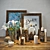Elegant Candle Decor Set 3D model small image 1