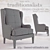 Elegant No. 180 Dining Chair 3D model small image 2