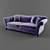 Elegant Etienne Sofa by Parker Knoll 3D model small image 2