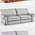 Elegant Silver Age - RoyBosh Sofa 3D model small image 2