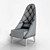 Elegant Cornelia High-Back Chair 3D model small image 2