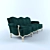 Hutton EnSuite Sofa: Stylish, Adjustable, Unwind 3D model small image 3