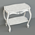 Elegant Irenze Bedside Table 3D model small image 1