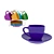 Elegant Cup and Saucer Set 3D model small image 1