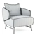 Modern Classic ARIES Armchair 3D model small image 3