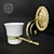Elegant Edera Bathroom Set 3D model small image 3
