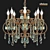 Elegant Altalusse Chandelier - 8 Lights, E14 Fitting 3D model small image 1