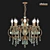 Elegant Altalusse Chandelier - 8 Lights, E14 Fitting 3D model small image 2