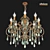 Elegant Altalusse Chandelier - 8 Lights, E14 Fitting 3D model small image 3