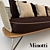 Rivera Chic Armchair 3D model small image 2