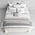 Luxury Linen Bedding Set 3D model small image 2