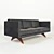 Modern Brooklyn Leather Sofa 3D model small image 2