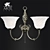 Cameroon Brass Wall Sconce 3D model small image 1