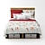 Cozy Winter Cardinal Bedding Set 3D model small image 2