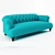 Vintage Dixie Sofa: Sumptuous Comfort 3D model small image 1