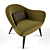 Sleek and Stylish: Poliform Mad Chair 3D model small image 2