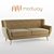 Modern 70s Style Remark Sofa 3D model small image 1