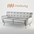 Modern 70s Style Remark Sofa 3D model small image 2