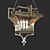 Driftwood Silver Chandelier | Fine Art Lamps Villa Vista 3D model small image 2