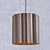 Antique Silver Brass Waverly Pendant 3D model small image 1