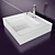 Antoniolupi Graffio 54: Sleek and Stylish Washbasin 3D model small image 2