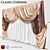 Classic Style Curtain Set 3D model small image 2