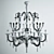 Elegant Handcrafted Black & Crystal Glass 3D model small image 2
