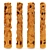 Handcrafted Wood East Asian Sculpture 3D model small image 1