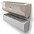 Haier Lightera: Stylish and Smart Air Conditioner 3D model small image 3