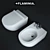 Flaminia APP Toilet & Bidet + Tara.Logic Mixer 3D model small image 1