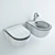 Flaminia APP Toilet & Bidet + Tara.Logic Mixer 3D model small image 3