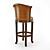 Sleek Hooker Manhattan Barstool - Height, Elegance & Texture 3D model small image 2