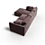 Contemporary Rivera Sofa - Stylish and Comfortable 3D model small image 2