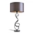 Sculptural Steel Carter Table Lamp 3D model small image 1