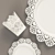 Elegant Carved Candle Plates 3D model small image 2