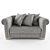 Title: Realistic-Sized Photo-Inspired Sofa 3D model small image 1