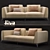 Flou Olivier Composition B: Modern Design Sofa 3D model small image 1