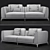 Flou Olivier Composition B: Modern Design Sofa 3D model small image 2