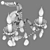 Champa Crystal Wall Sconce 3D model small image 3
