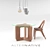 Modern Round Table Set 3D model small image 2