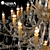 Elegant Champa Crystal Chandelier 3D model small image 2