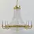 Elegant Gold Chandelier: Orion LU 3D model small image 1