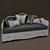 Glamour King Bed: Stylish Luxury 3D model small image 1