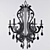 Elegant Crystal Chandelier by Badari 3D model small image 1