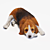 Adorable Beagle Puppy Sculpture 3D model small image 1