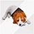 Adorable Beagle Puppy Sculpture 3D model small image 2